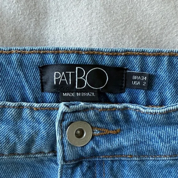 PatBO Braided Denim Jeans Mini Skirt - Picture 3 of 6